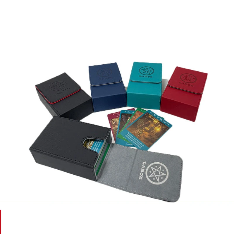 200+ With Dice Tray Custom Logo Leather TCG Card Game Deck Box