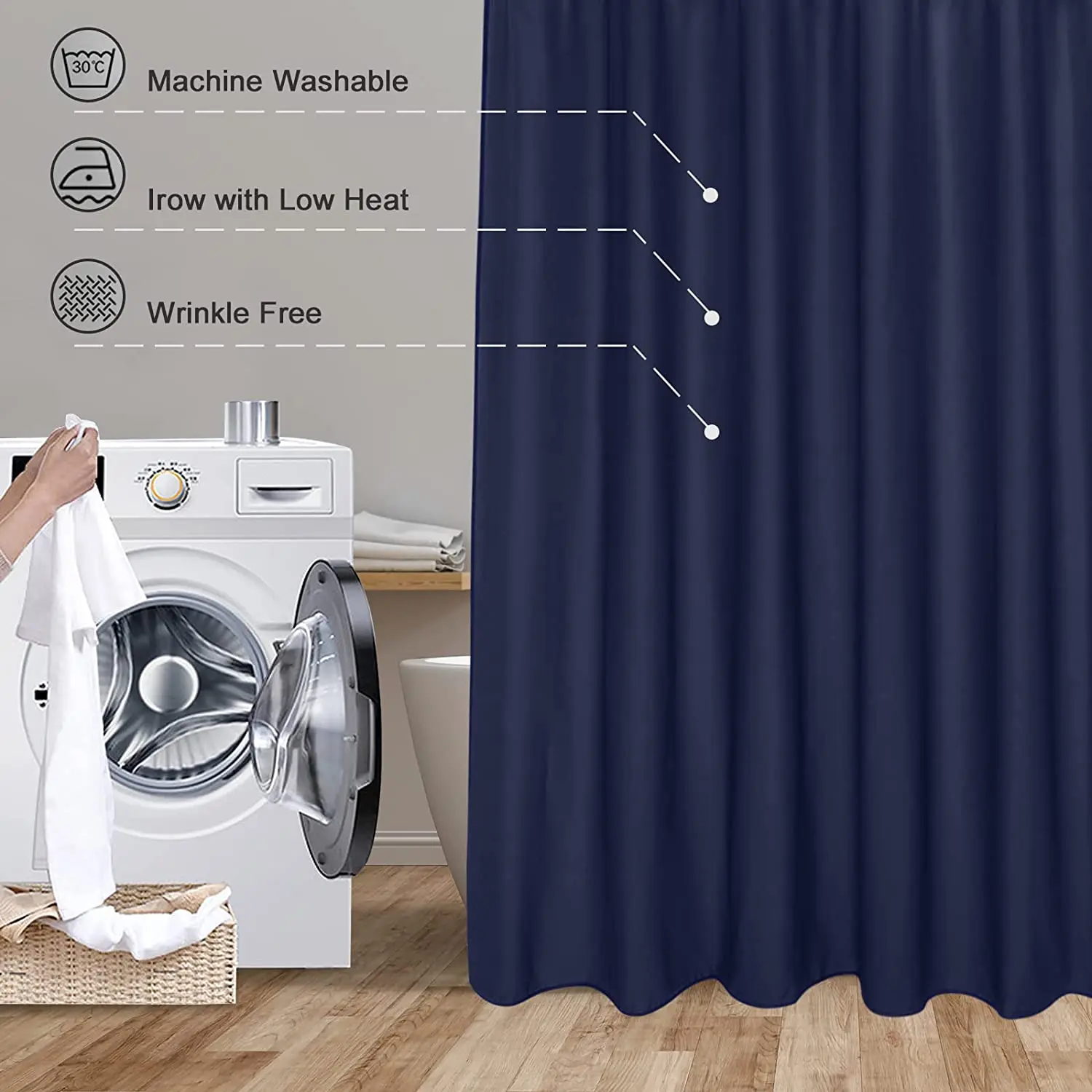 Customized size and pattern 3D bathroom curtains 180*180CM Curtain for bath waterproof Polyester Shower Curtain