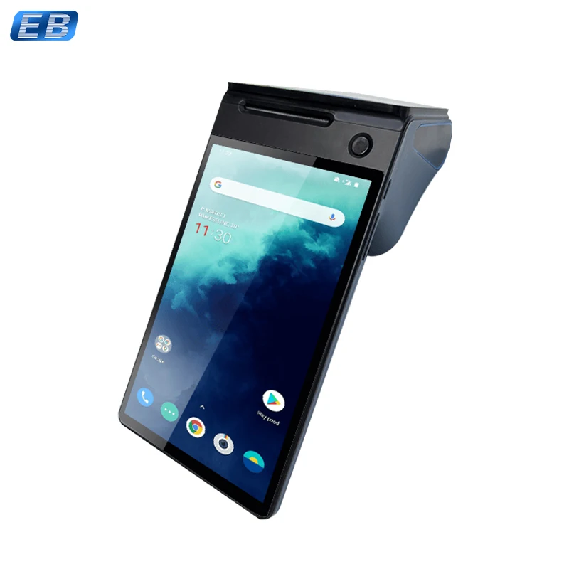 PH-108-2 портативный двухэкранный POS-терминал 8-дюймовый основной дисплей 4G/Wi-Fi/Bluetooth NFC USB/RS232/RJ12/RJ45 портов