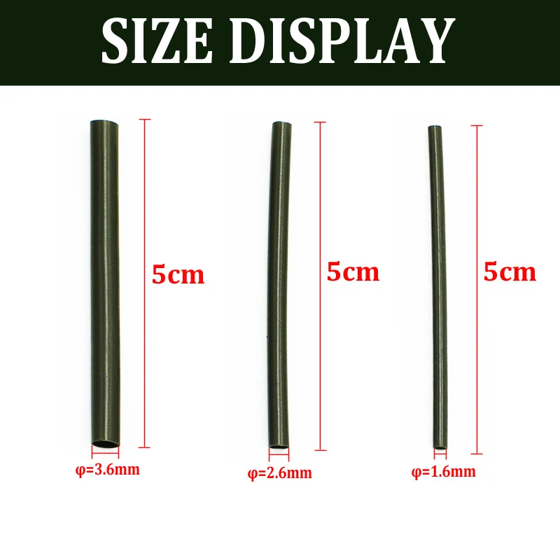 Carp Fishing Accessories Anti Tangle Sleeves Line Aligner Tube for Carp Fishing Rig Hair Ronnie Rig Terminal Tackle