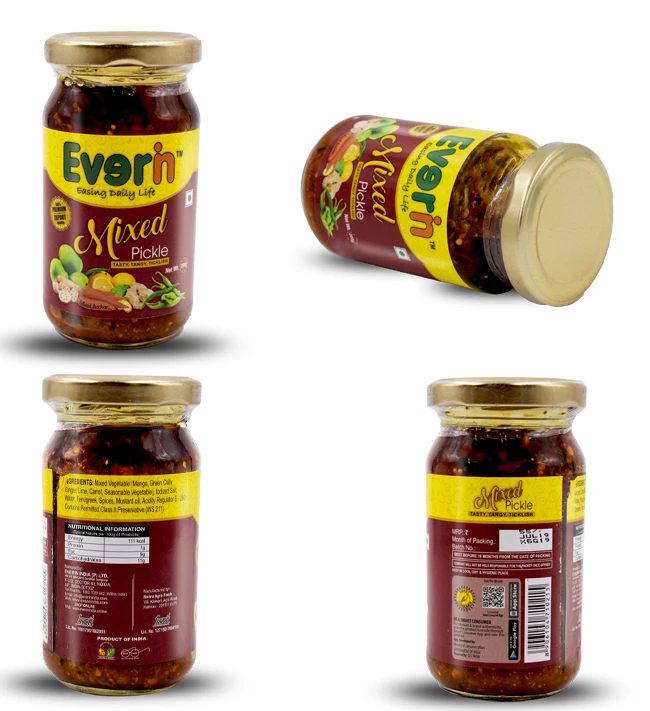 Homemade Taste Mixed Vegetable 200g Pickles for Sale