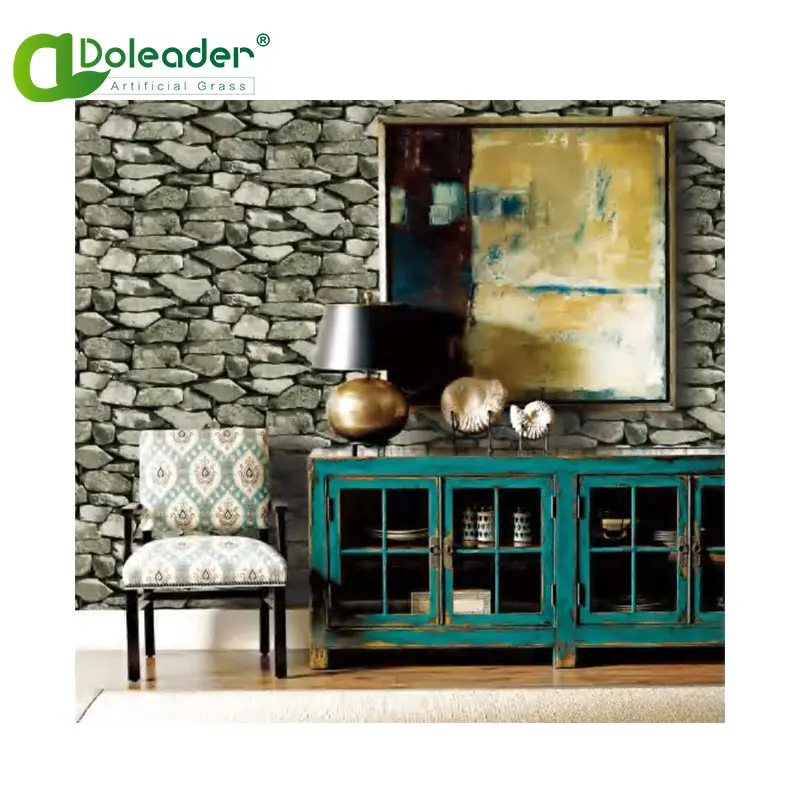 Classic geometric abstract 3D PVC hotel restaurant bar decoration wallpaper wall paper rolls stock lot