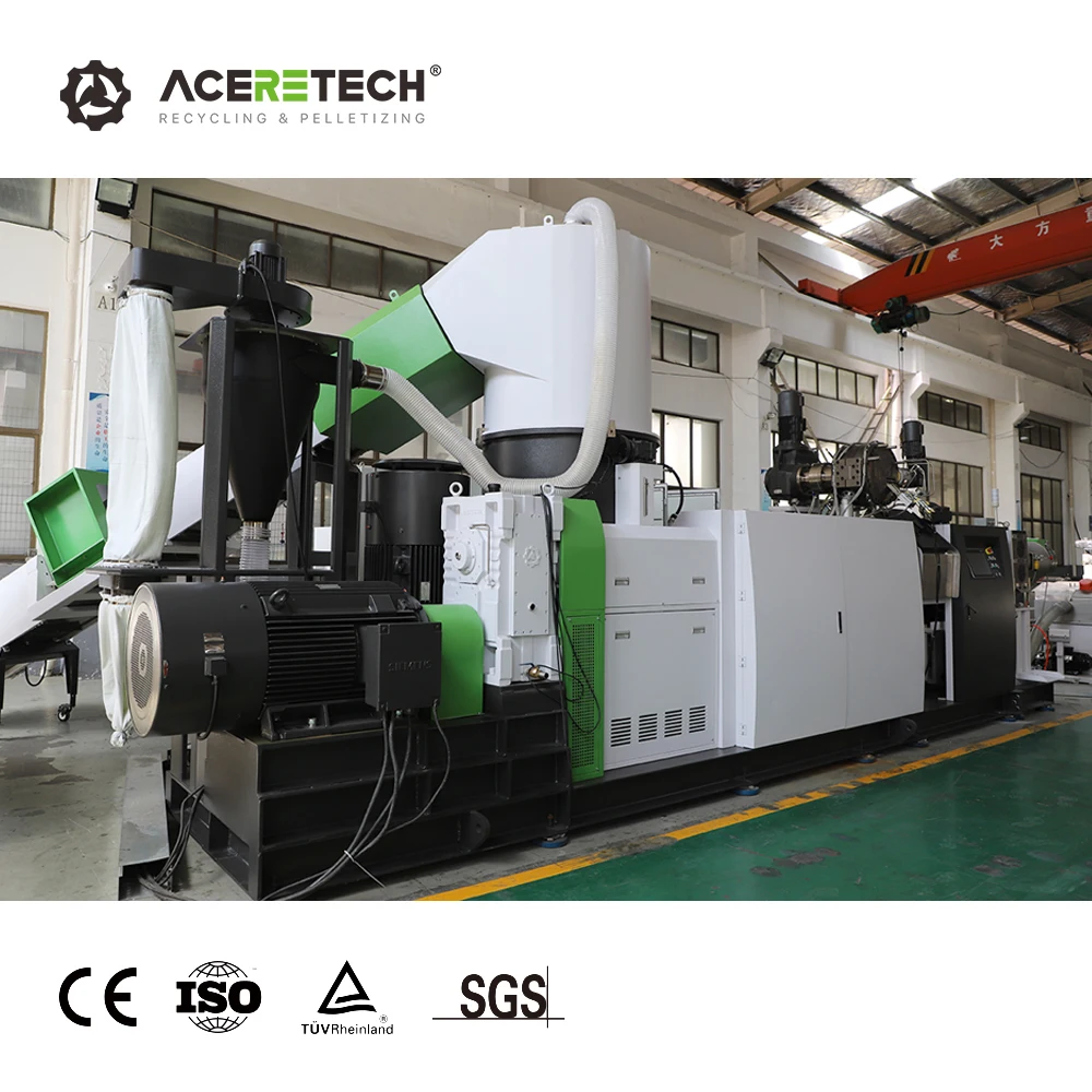 Warm Service ACS-PRO Post-Cosumer Film Plastic Pelletizing Machine Pet Recycling Machine Price