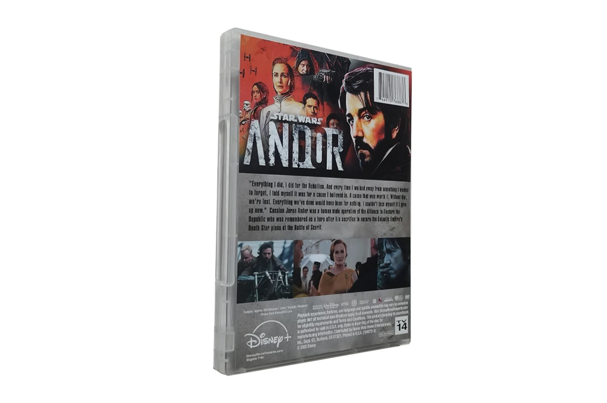 Andor Season 1 Latest DVD Movies 3 Discs Factory Wholesale DVD Movies TV Series Cartoon CD Blue ray Free Shipping