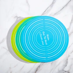 Round Food Grade Silicone Kneading Pad Thickened Large Non Slip Rolling Pad And Non Stick Baking Pad With Scale