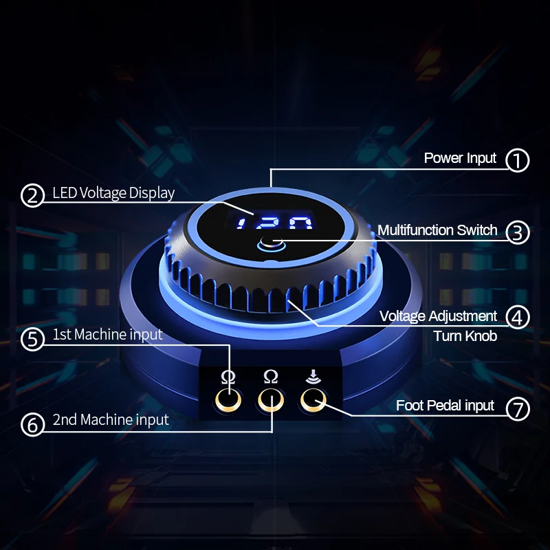 Wholesale New Upgrade Digital LCD Display Touch Screen Mini Aurora 2 Tattoo Power Supply Fit All Tattoo Machine