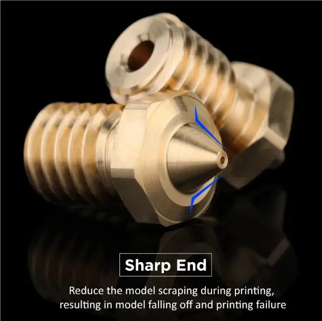 Высококачественные Sharp NF V6 насадки Hotend для 3D принтера экструдер 3 части