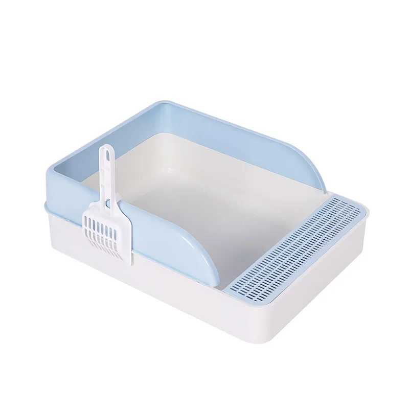 2022 Cat Litter Box Splash-Proof Semi-Enclosed Detachable Cat Toilet With Spoon Deodorizing Cat And Kitten Cage Can Put Sandbox