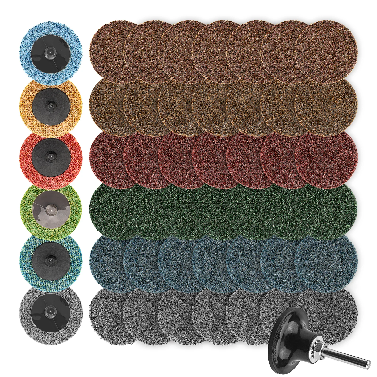 European Material  2 inch Quick Change Sanding Discs Roll Lock Disc Surface Conditioning Disc for Die Grinder