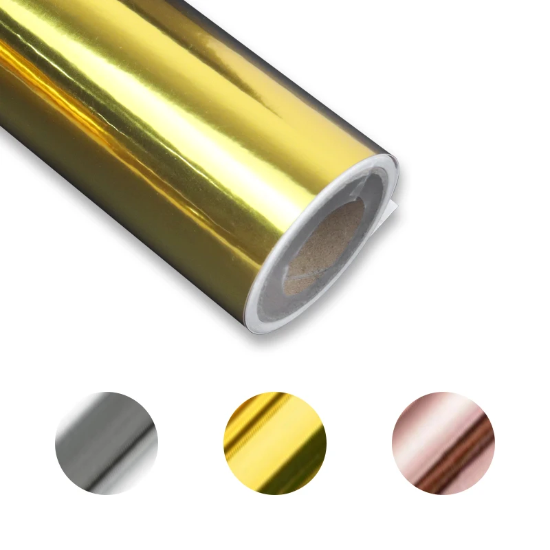 Qingyi Metallic Gold Color Self Adhesive PEt Cutting Self-Adhesive Sign Sticker Paper Oracal 651 Vinil Film Craft Vinyl Roll