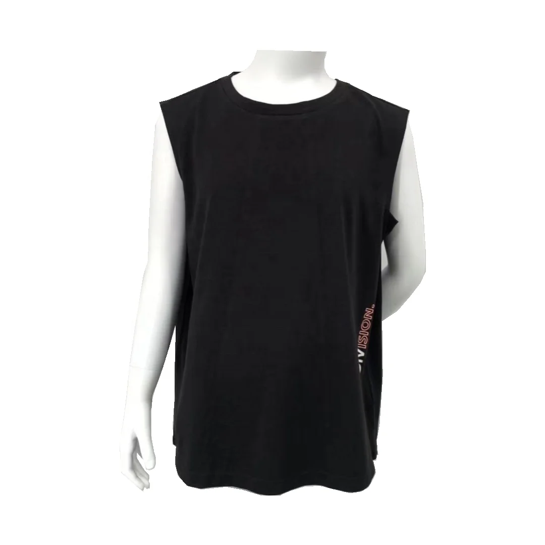 Оптовая продажа, Модный хлопковый полиэстеровый Трикотажный жилет для девушек, с принтом на заказ