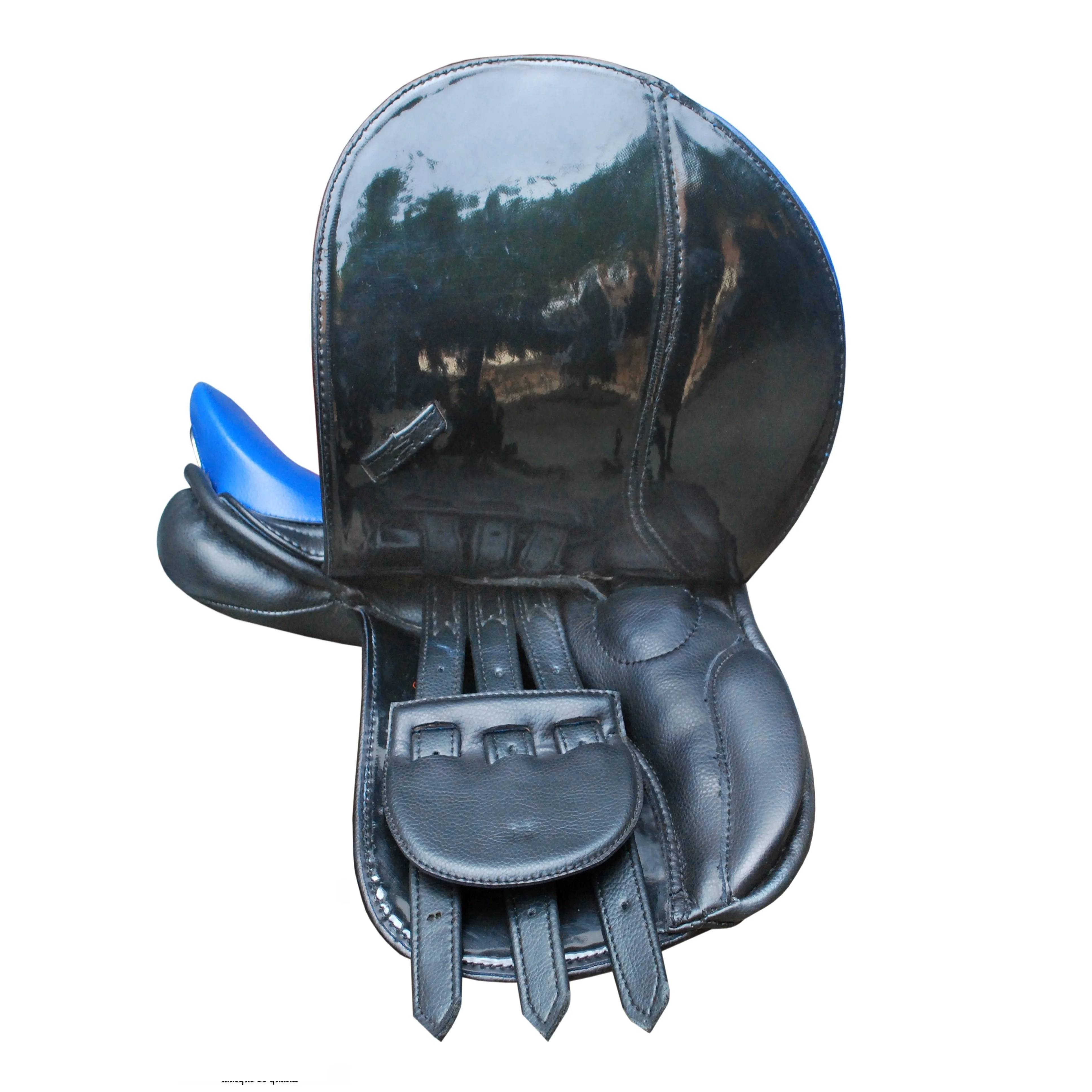 
Horse Riding Dressage Genuine Leather Saddle Set With Bridles 