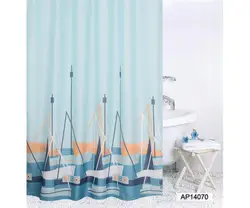 Bathroom Bath Textile Fabric Polyester PEVA PVC Plastic Vinyl Shower Curtain