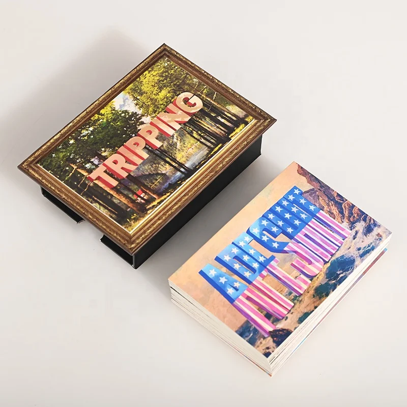 Flash cards deck high quality cardboard affirmation card printing custom card games