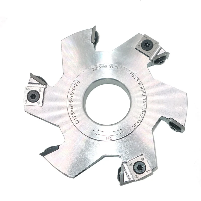 LIVTER Tungsten Grooving Cutter Head Woodworking Milling Cutter with Carbide Inserts