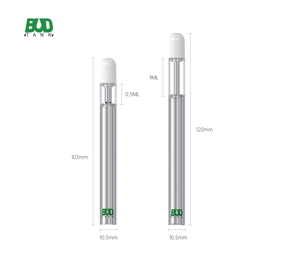 
Buddy Electronic Cigarette 510 Thread 0.5m1ml Empty CBD Oil one time use Vape Pen can match different types of oil 