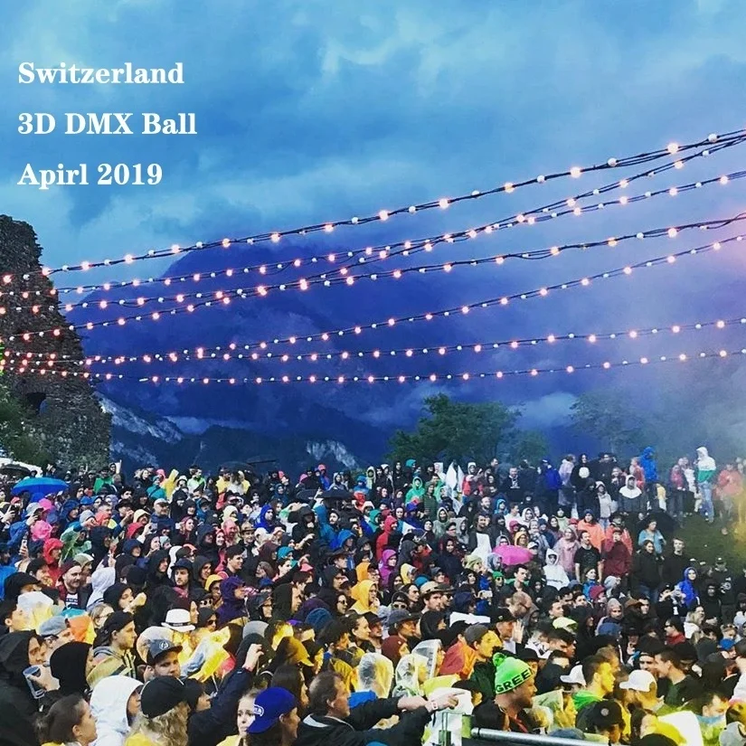 Christmas Hanging LED Ball String Lights for Disco Club Decoration