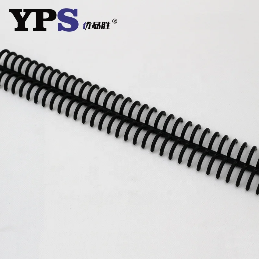 China Hot Sale A4 Notebook Binder Plastic 34 Holes Circles Ring Spiral Clip