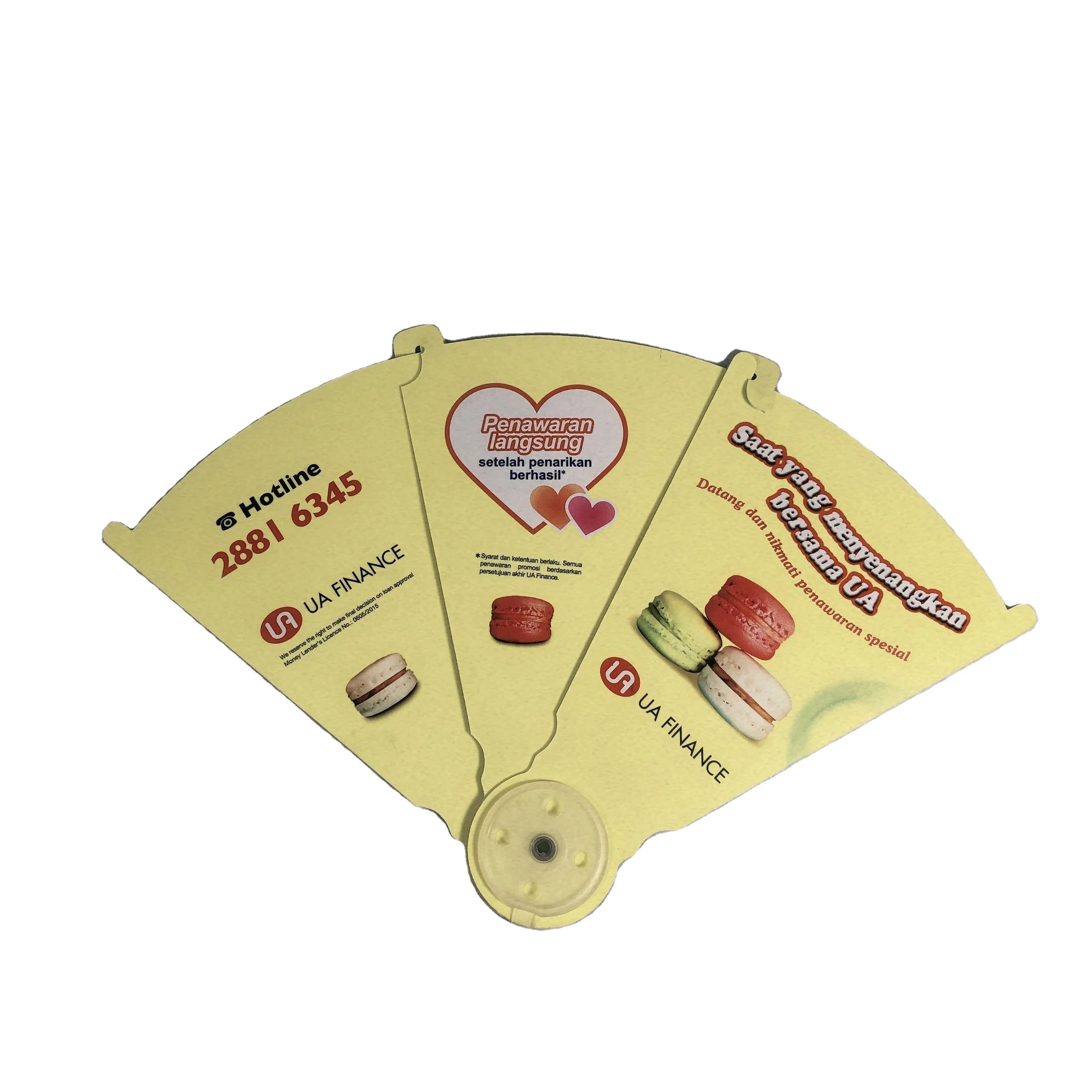 
Promotional Handle PP Plastic hand fan 