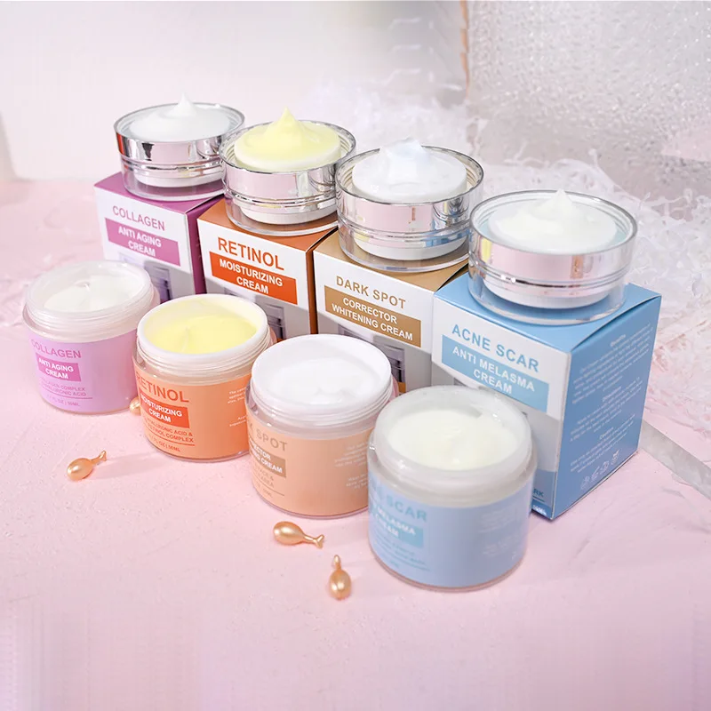 50g Face Moisturizer Low Moq No Logo Products Facial Skin Care Cream