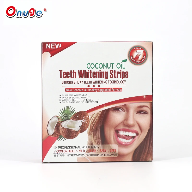 ONUGE pearl white smile whitening teeth stickers dental travel kit teeth whitening dry strips