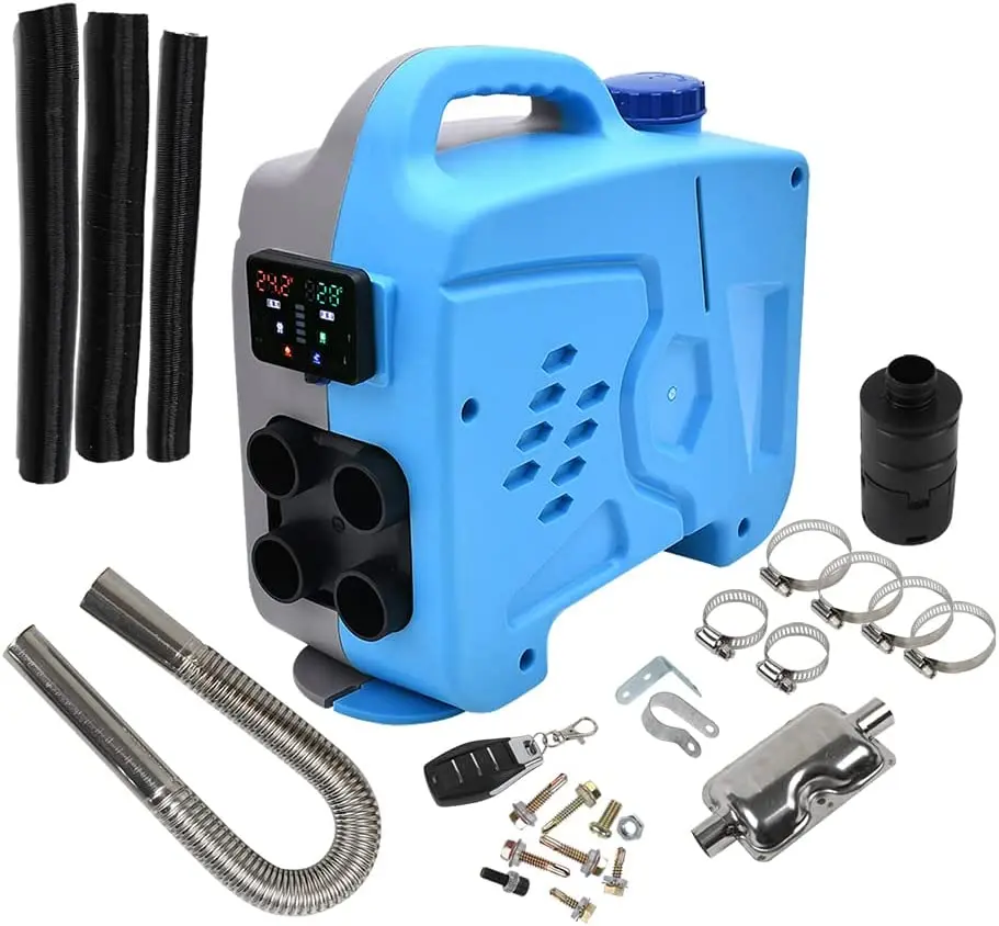 OkyRie Automobile Interior Heaters 5KW 12V Fast Heating Home Gas Parking Air Heater with LCD Display for Bus Trailer RV Truck