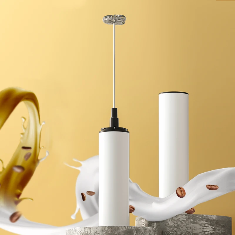 Wholesale price automatic mini coffee mixer usb rechargeable stainless steel  milk frother electric mixer