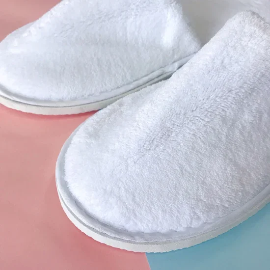 LOGO Embroidery Wholesale Custom Hotel Disposable Bathroom Slippers