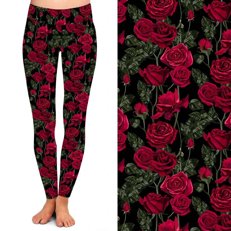 Love letter print Valentine Legging Newest design wholesale 92% Polyester 8% Spandex 230gsm digital Print women leggings