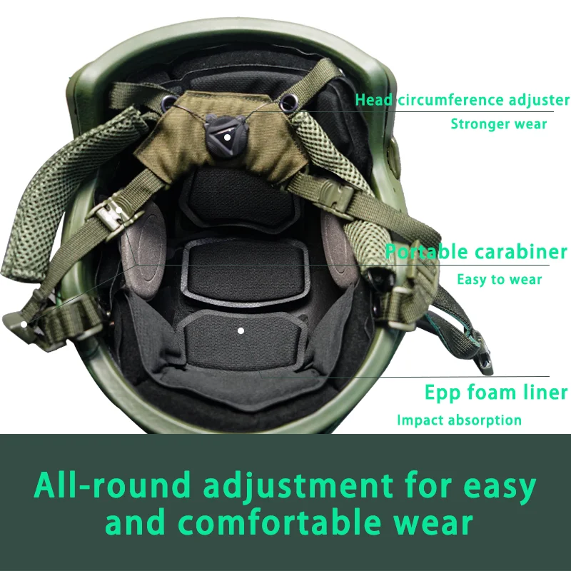 JJW NIJ IIIA 3A Fast Casco Balistico UHMWPE Military Army Bulletproof Ballistic Helmet