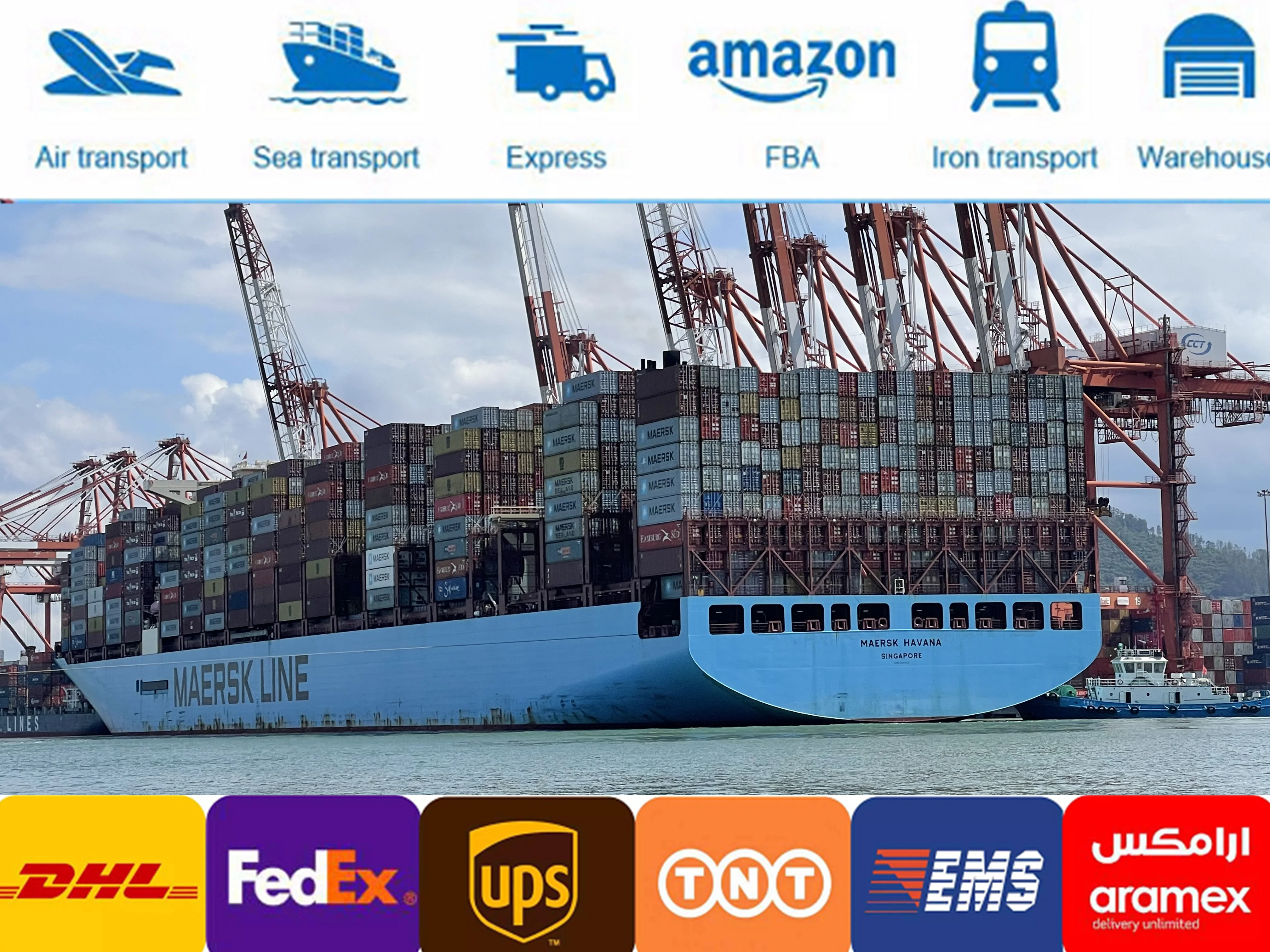 logistics international express freight forwarder china to usa/uk/ door to door agent