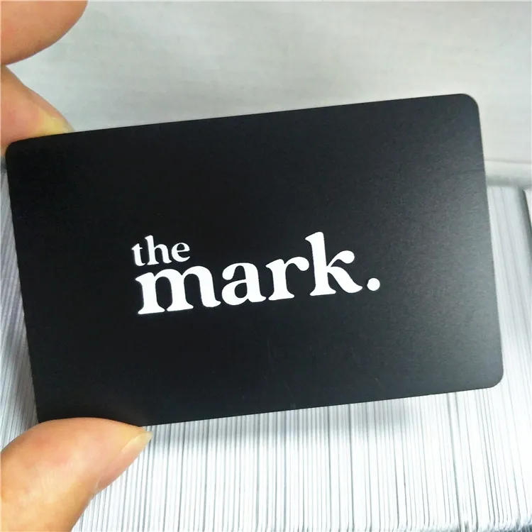 Tap to Go Smart phone use Spot UV print Matte Black Digital NFC Business Card for Modern social media networking