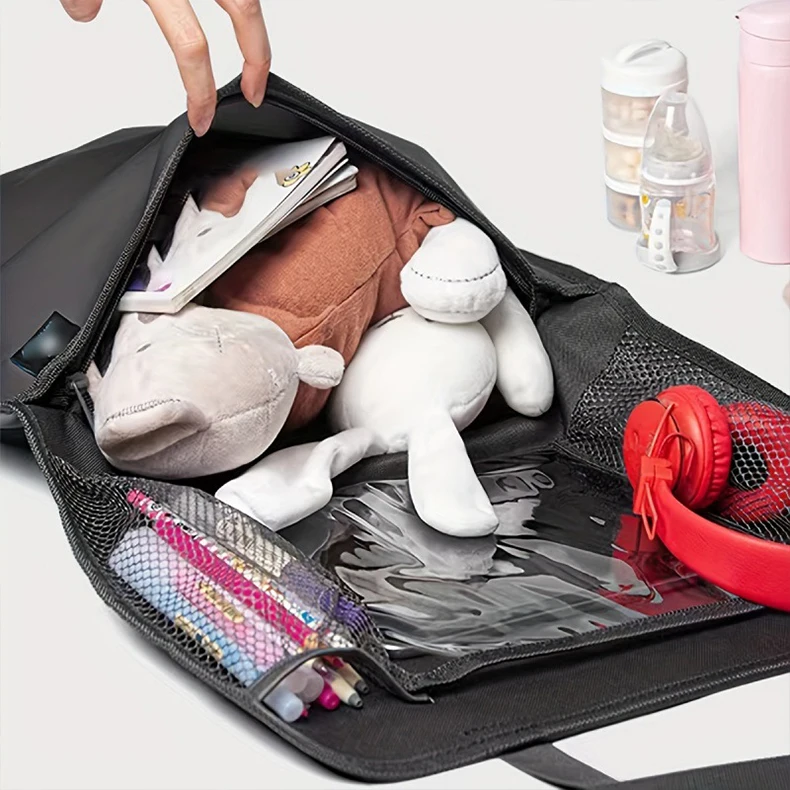 Waterproof Car Seat Back Protectors Tablet Holder PU Leather Car Backseat Organizer Travel Storage Organizer Waterproof Car Seat