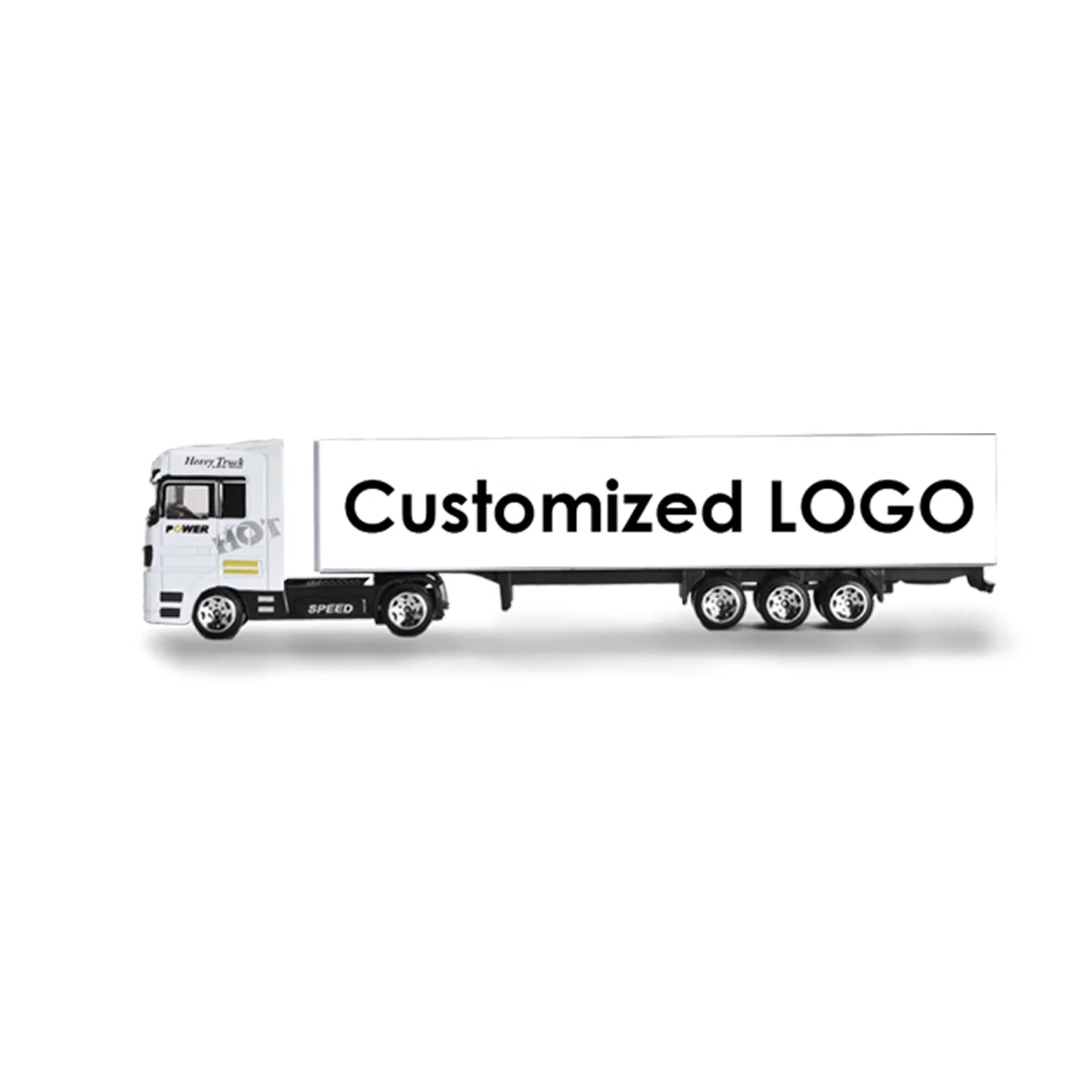 Customize Logo Sliding Police Alloy Metal Kids Play Set Vehicles Car Container Truck Die cast Toys