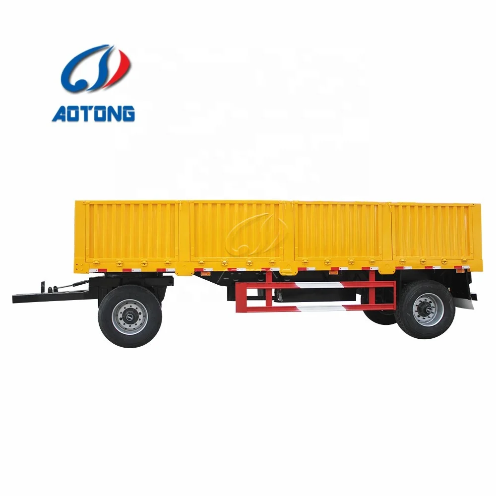 Mini size tractor 15tons 2 axles  trailer with draw bar