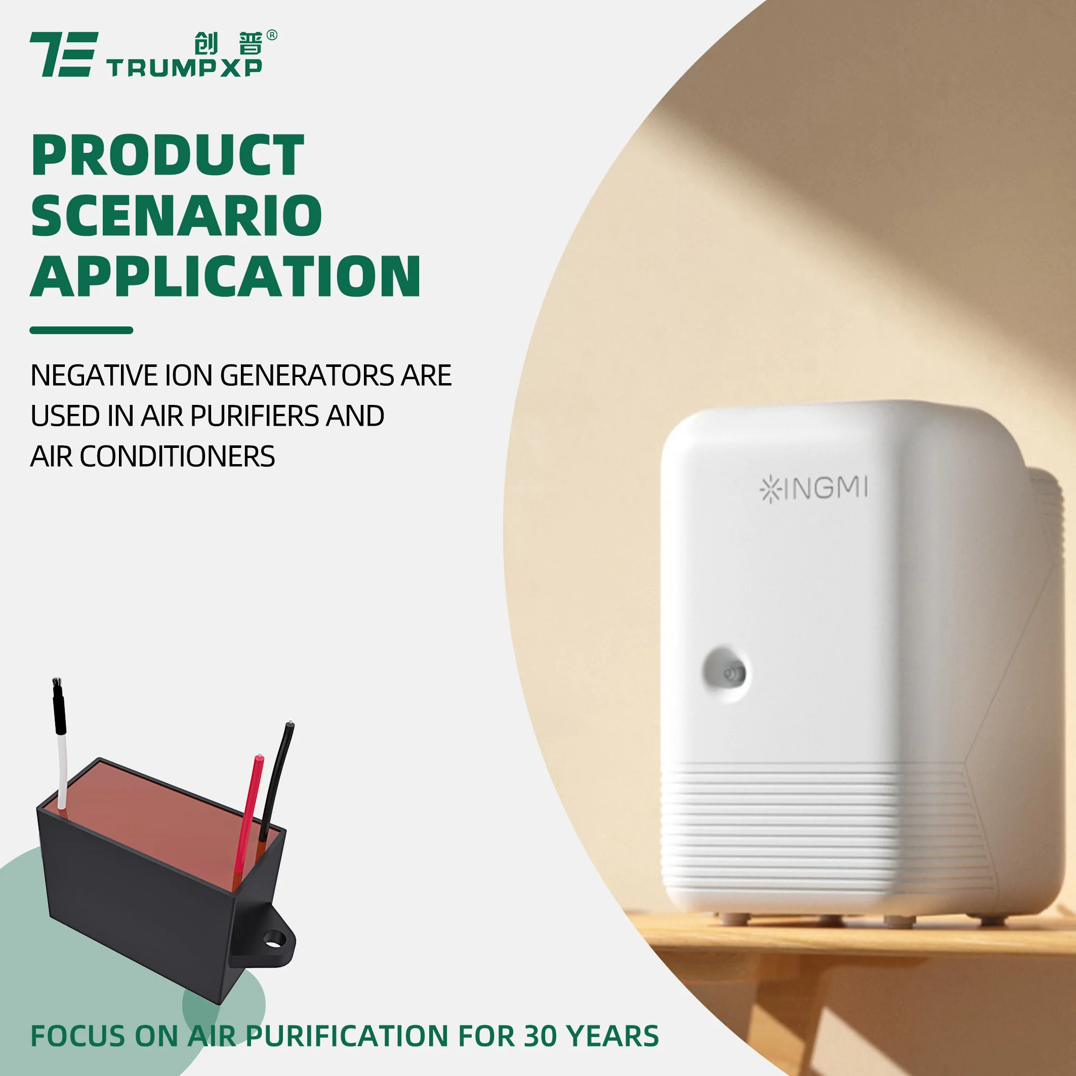 2023 Cheapest negative ion generator Output 80 Million Pcs  negative ions ion generator