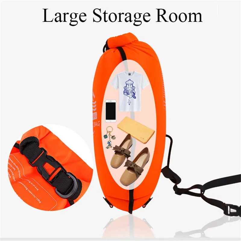 OEM Safety Ocean PacK Water Inflatable Swim Float Buoy For Open Water Swimming Diving