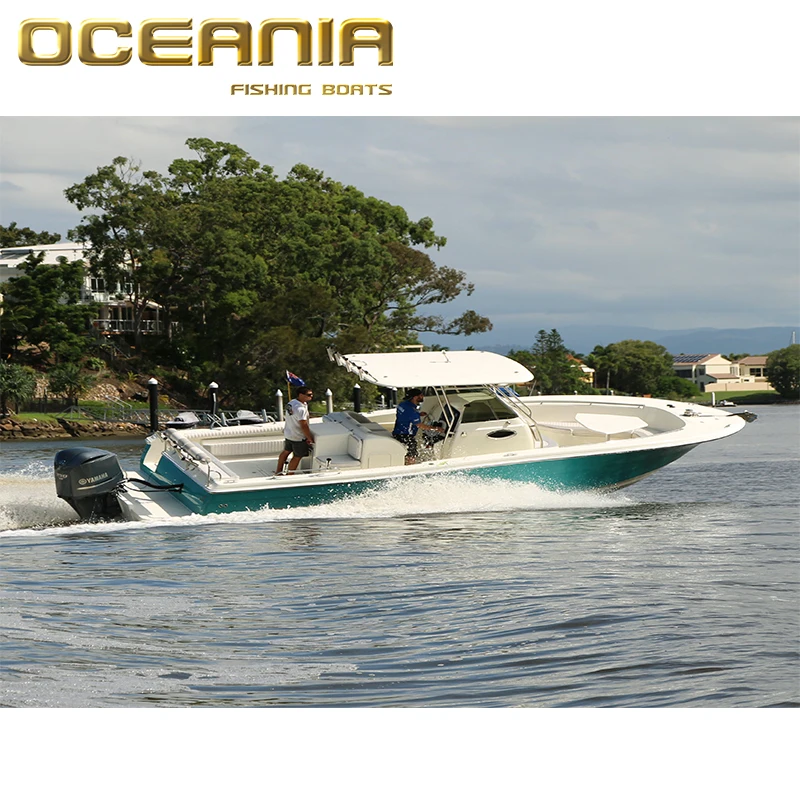High quality 32ft fiberglass luxury yacht can be outboard version or diesel inboard version1