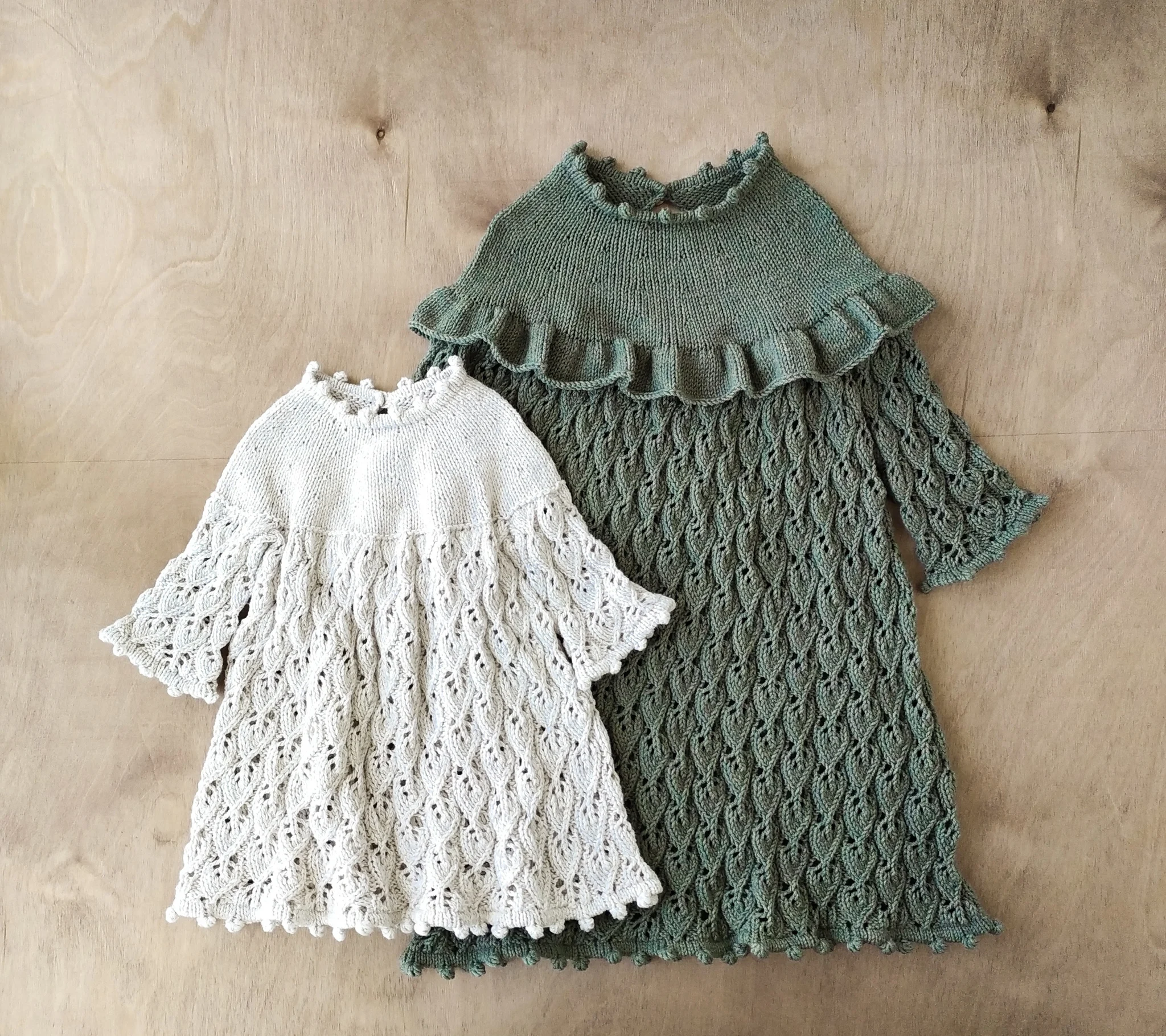 Spring Kid Cute Long Sleeves Solid Colo Knitwear Children Cotton Knitted Fashion Custom Logo Dress Newborn Baby Girl Clothes