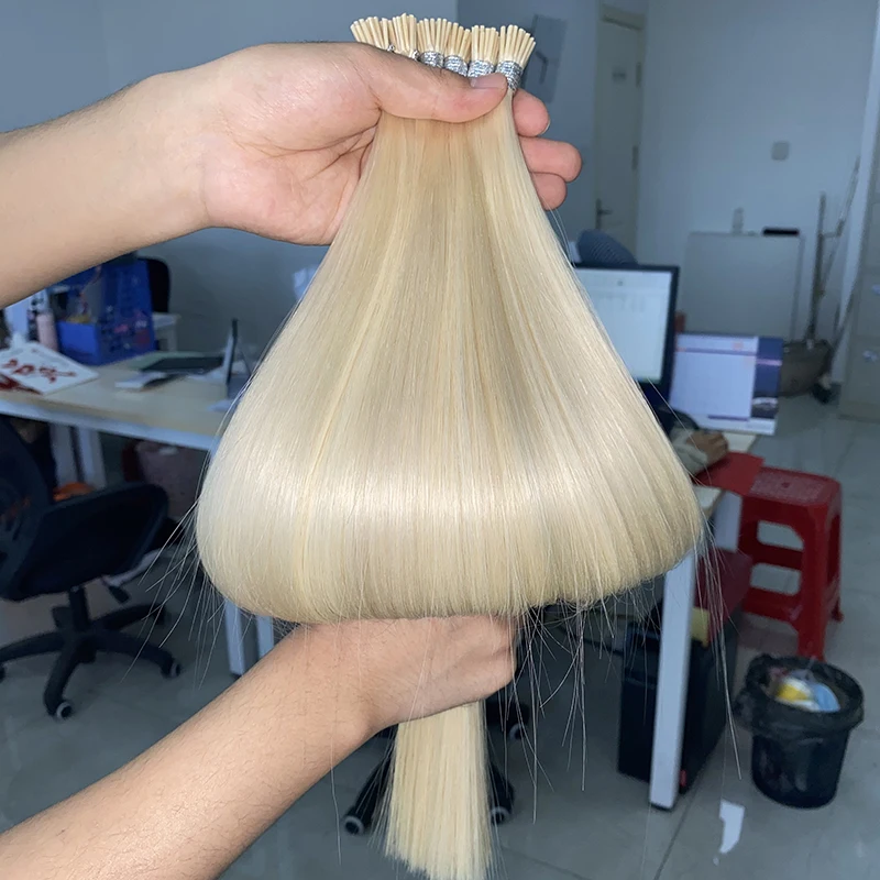 Top Selling Keratin Hair Unprocessed European Raw Hair human hair extensions i tip