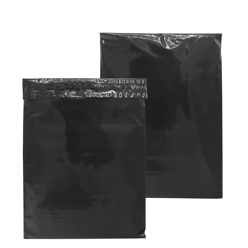 Экономичная Экологически чистая полиэтиленовая почтовая сумка, износостойкая сумка для хранения конвертов, черная почтовая сумка