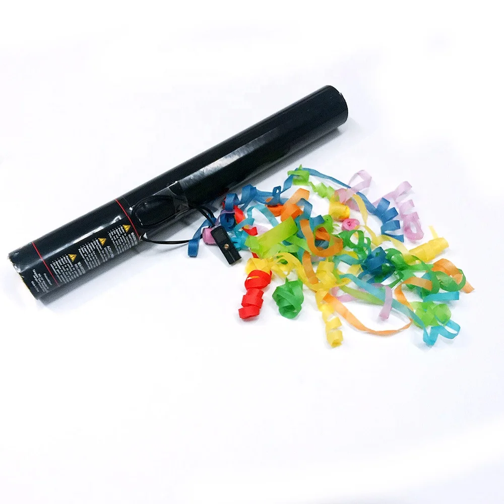 Flameproof Colorful Streamer Electric Confetti Cannon Launcher Shooter for sale