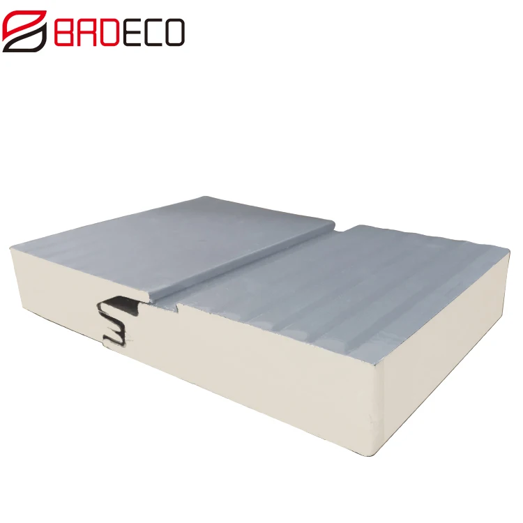 BRDECO Soundproof Insulated PU Sandwich Wall Panels For Exterior Wall