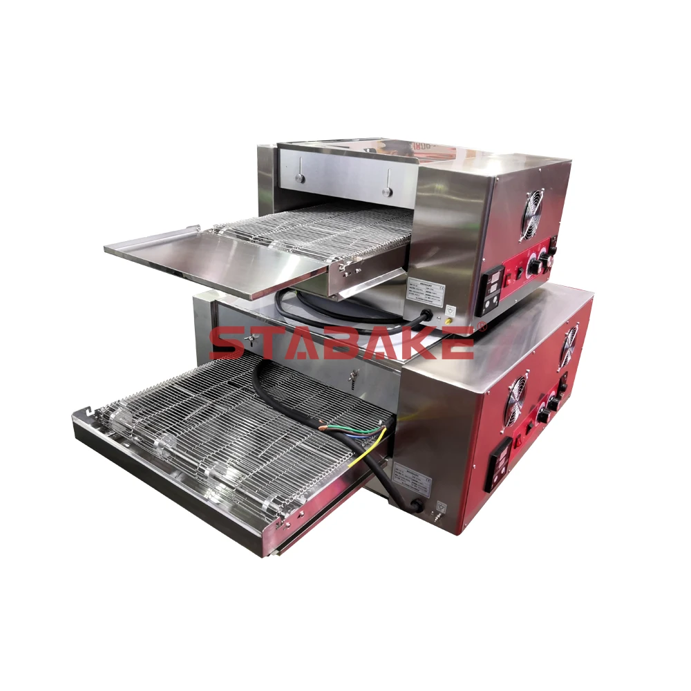 Коммерческая электрическая конвейерная печь для пиццы/автоматическая конвейерная печь для пиццы из нержавеющей стали