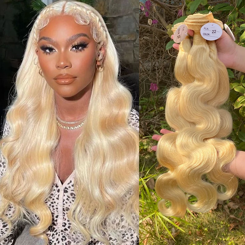 Wholesale 613 brazilian cuticle aligned human hair blonde hair bundles,Cambodian raw 613 virgin hair