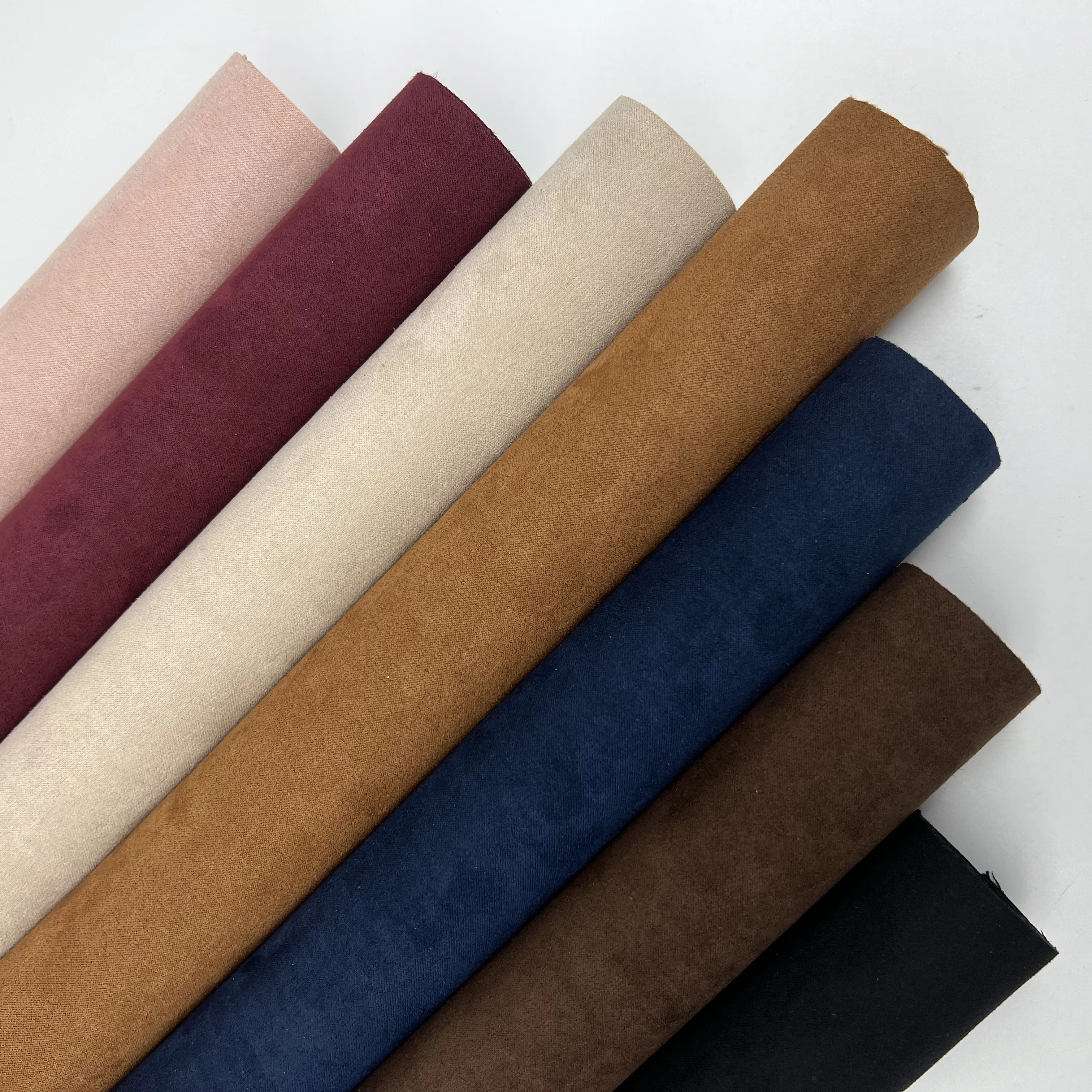 100% полиэфирная ткань Aloba 300 г/м2 экономичная дешевая замша с тканой подкладкой мебель для дивана кожаные изделия