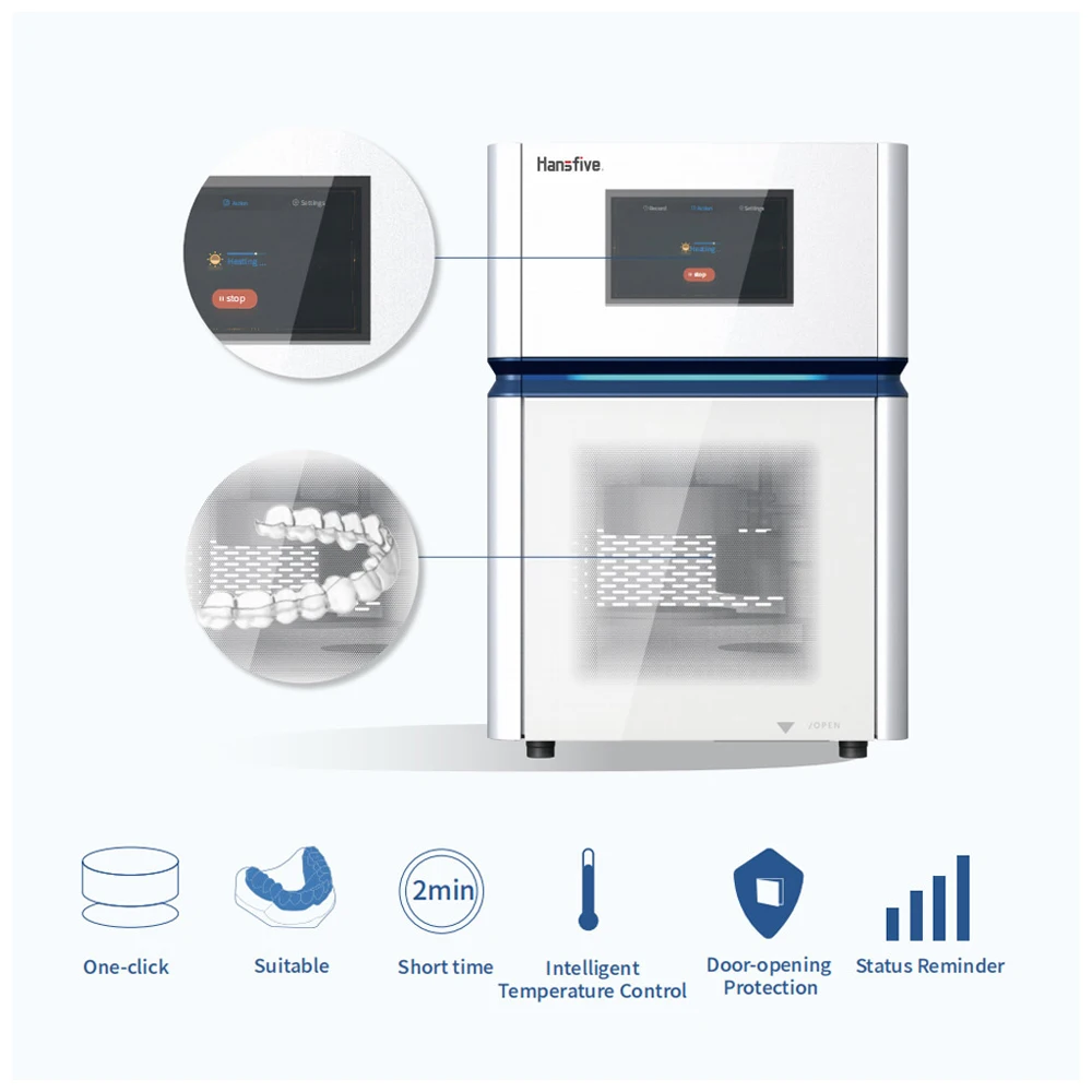 Dental Thermoforming Machine High Precision Dental Pressure Forming Moulding Machine for Thermoforming Resin Sheet