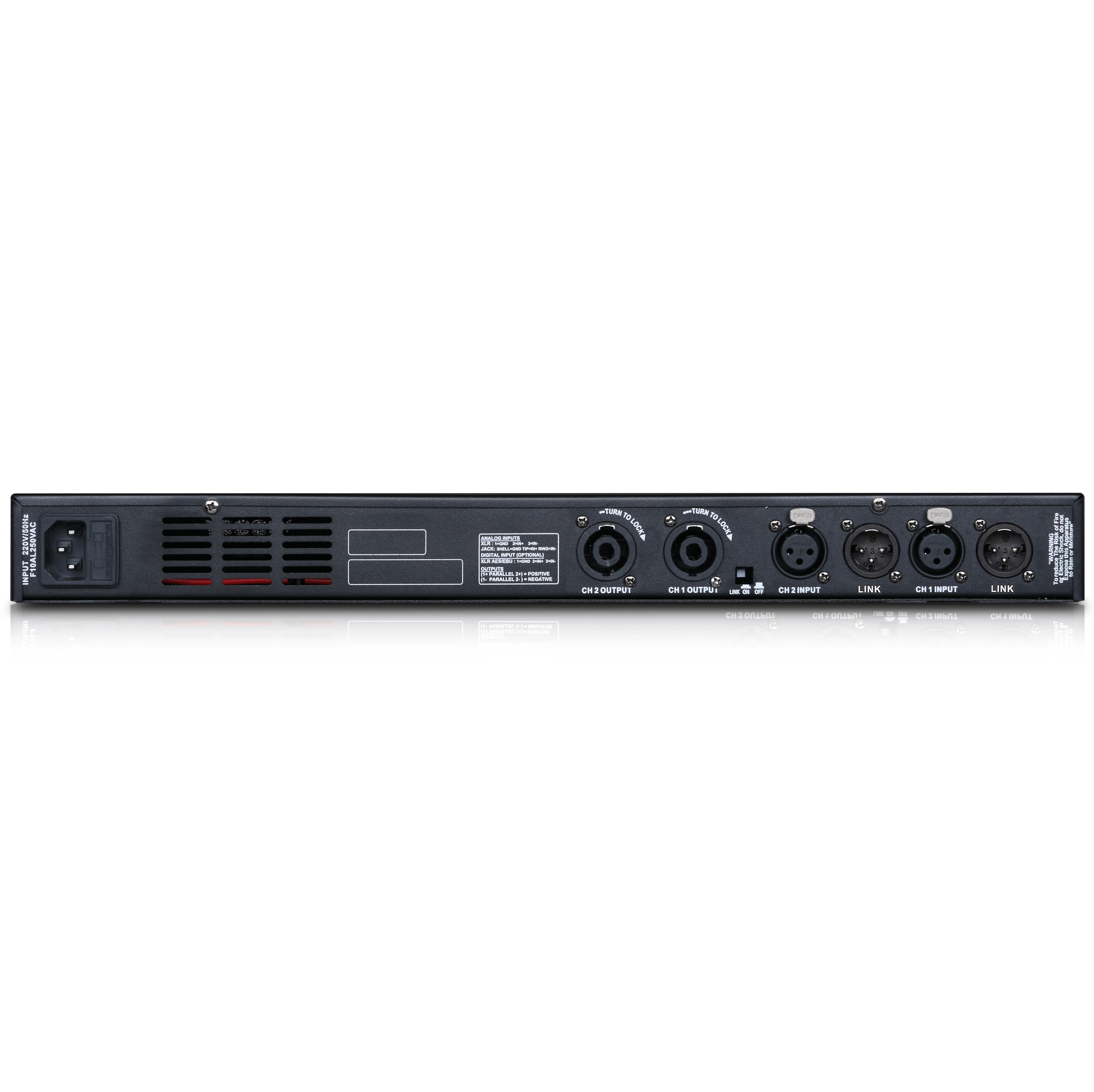 ET2350 2-канальный 1U 2*350 Вт 2*570 Класс D для профессионального сценического цифрового усилителя мощности цифровой аудио усилитель звука