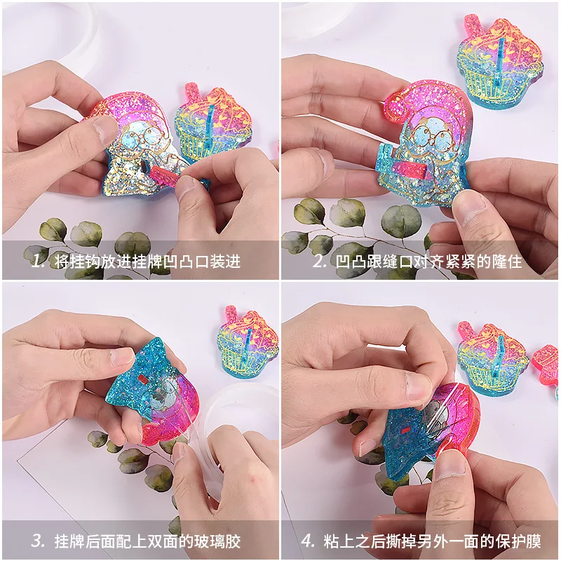 Z1389  Christmas hook Punch free clothes hook mold Non marking paste kitchen hygiene hook silicone mold