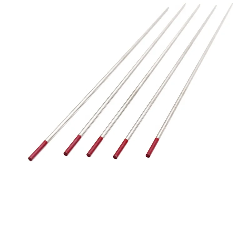 Tungsten electrode are used for welding Hot selling WT20 tungsten TIG High performance Red tungsten electrode